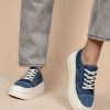 Women Kapel Boutique | Denim Sneakers Blue Jean