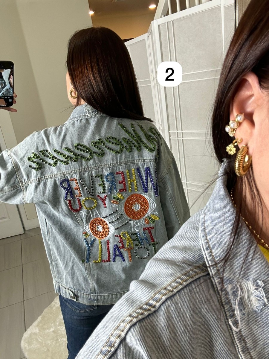 Women Kapel Boutique Jackets | Funny Jacket Light Jean